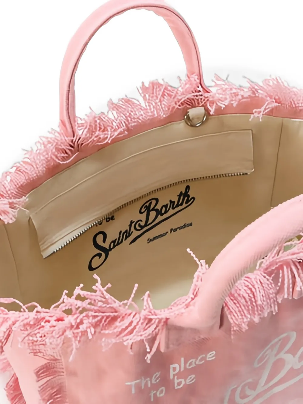 MC2 Saint Barth Kids Colette gerafelde strandtas Roze