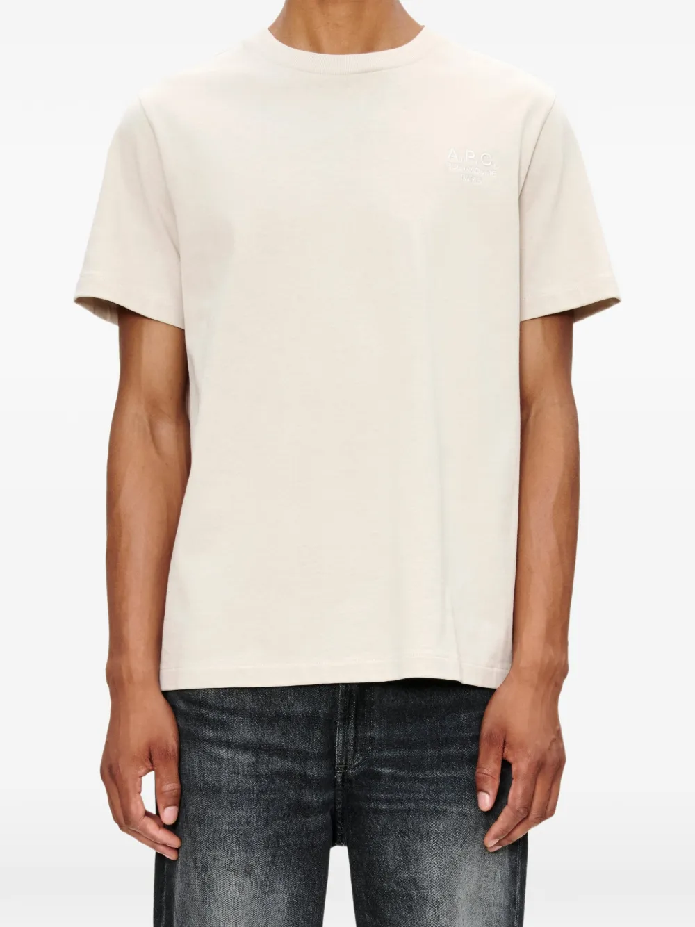 A.P.C. T-shirt Standard Rue Madame con logo - Toni neutri