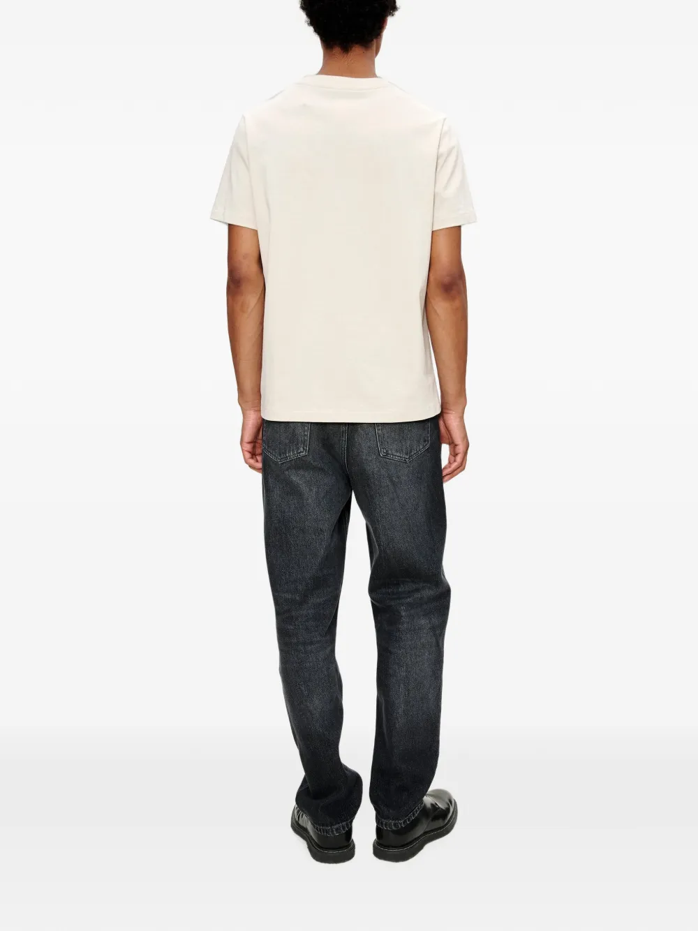 A.P.C. T-shirt met ronde hals Beige