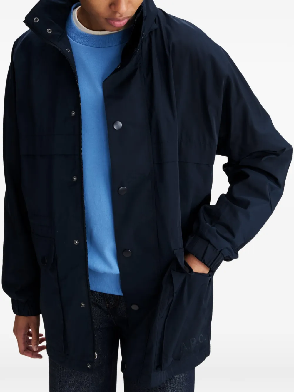 A.P.C. Straight jack Blauw