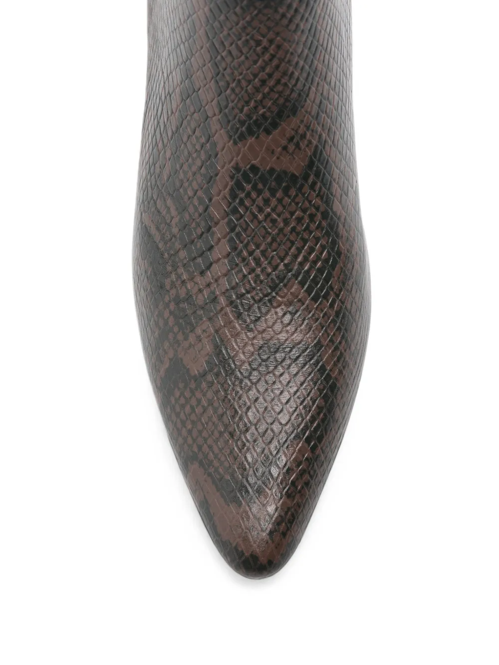 Bibi Lou snakeskin-effect leather ankle boots Bruin