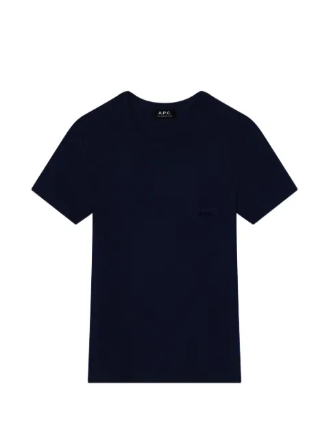 A.P.C. logo-embroidered fitted T-shirt