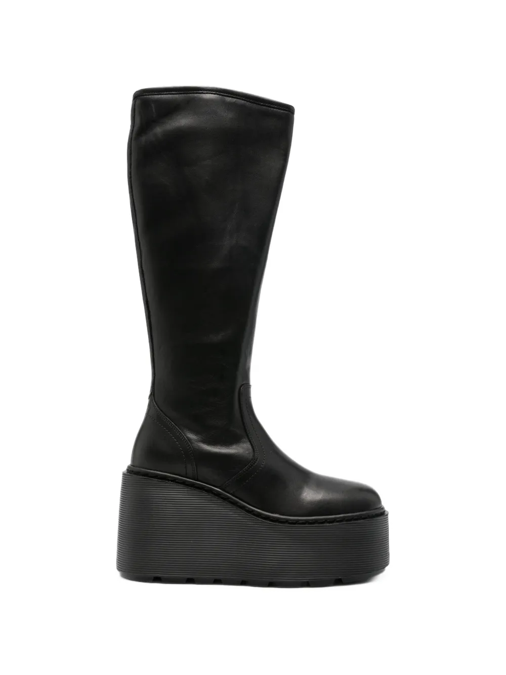 Vic Matie Stivale Xavier platform wedge boots in Black