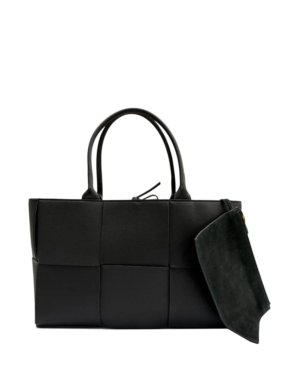Bottega Veneta Pre-Owned 2012-2026 Medium Grained Calfskin Maxi Intrecciato Arco tote bag - Nero