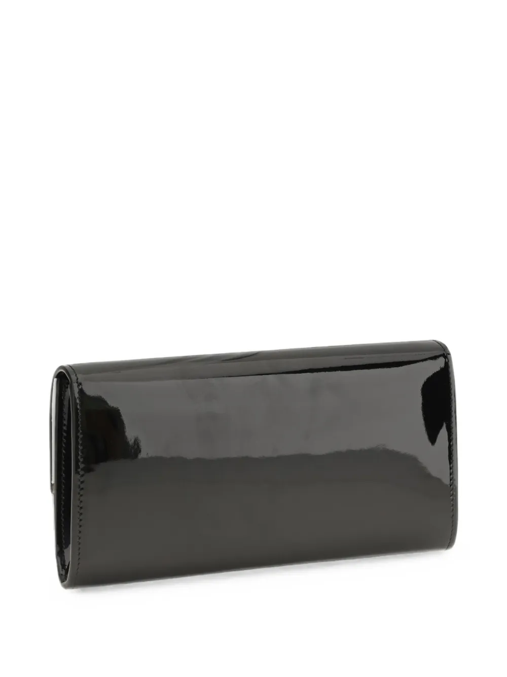Jimmy Choo Emmie lakleren clutch Zwart