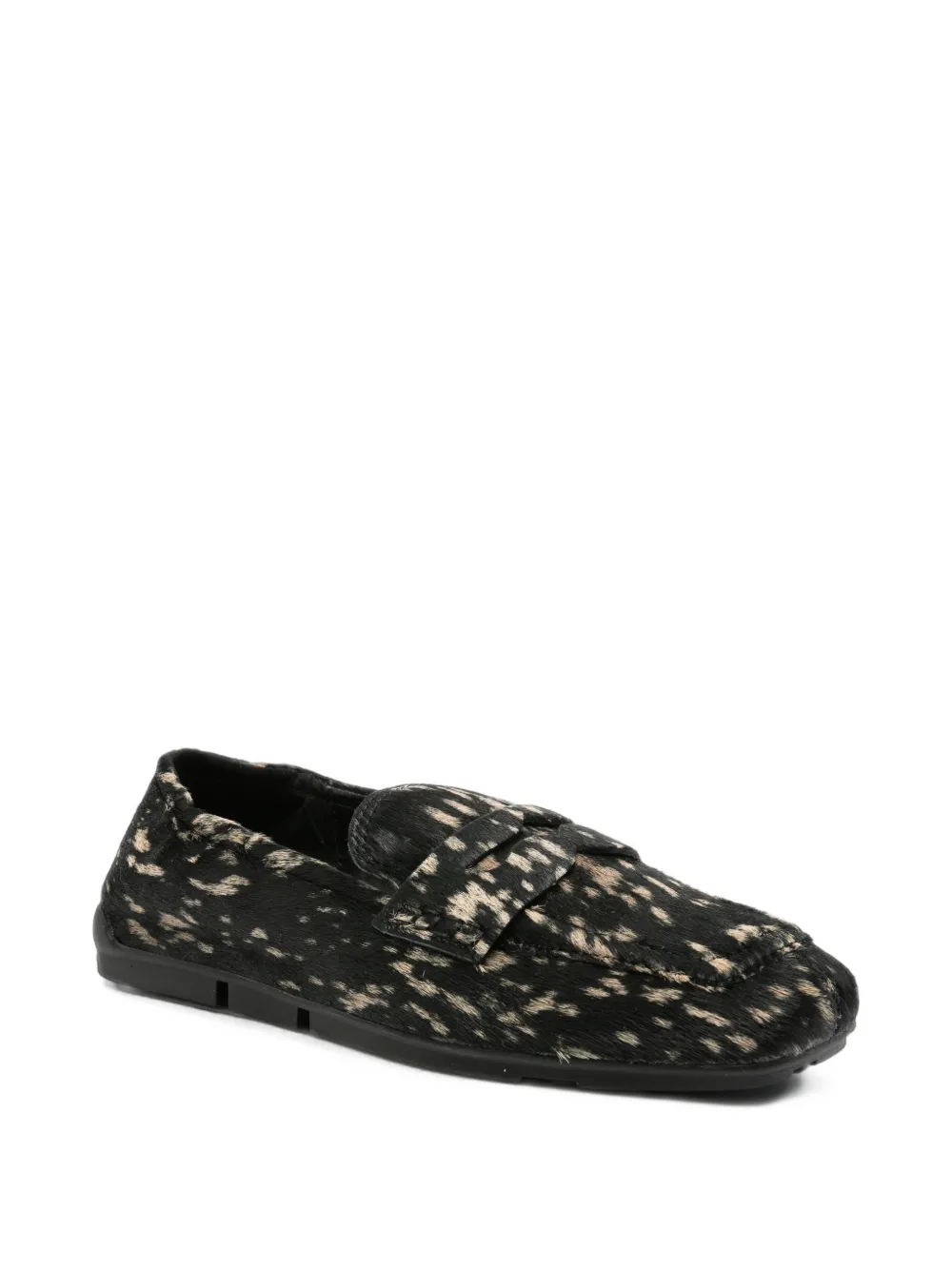 Ash Barkley animal-print loafers Zwart