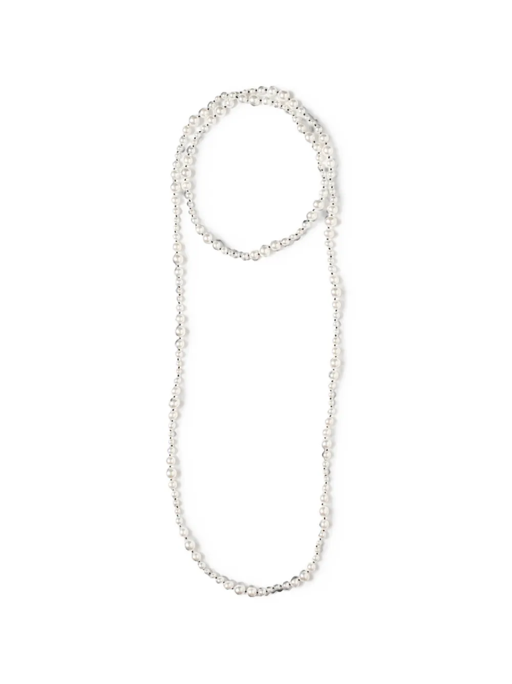 Neeka Studios beaded pearl necklace - Bianco