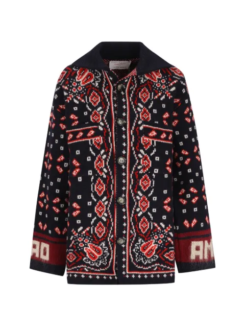Giada Benincasa Soho intarsia-knit button-up cardigan