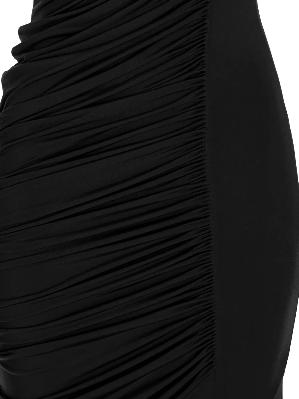 V:PM ATELIER Sade asymmetrische maxi-jurk Zwart