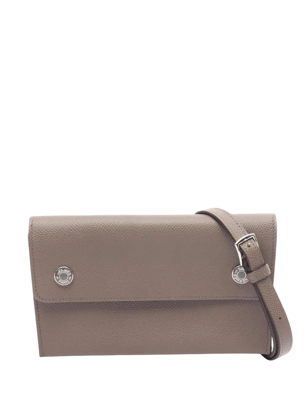 Hermès Pre-Owned Borsa a tracolla Hermesnap in pelle Epsom 2025 - Marrone