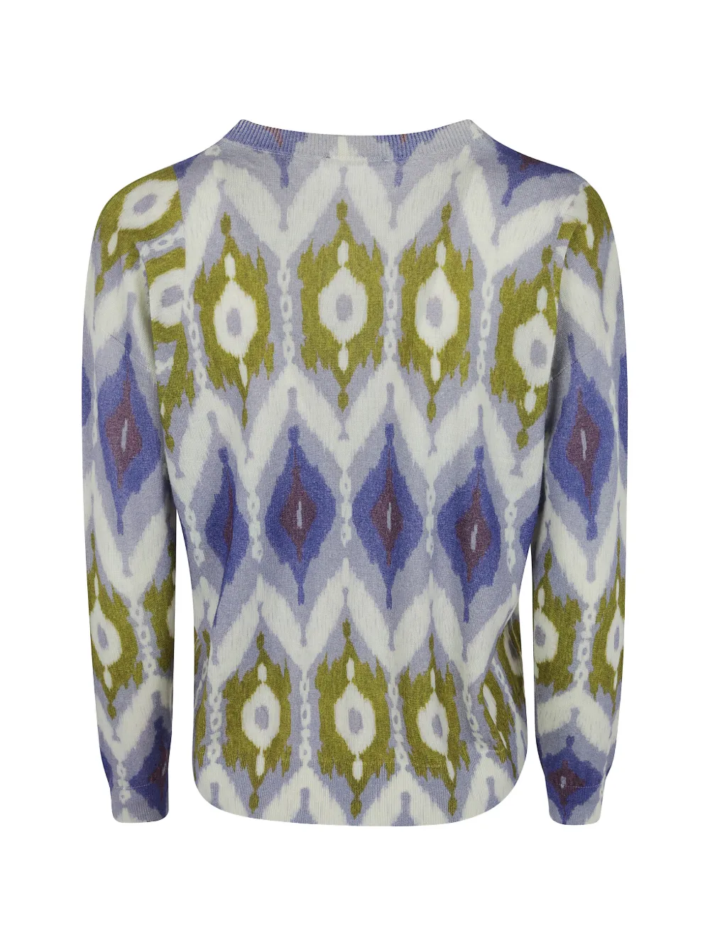 IN BED WITH YOU Trui met V-hals en abstracte print