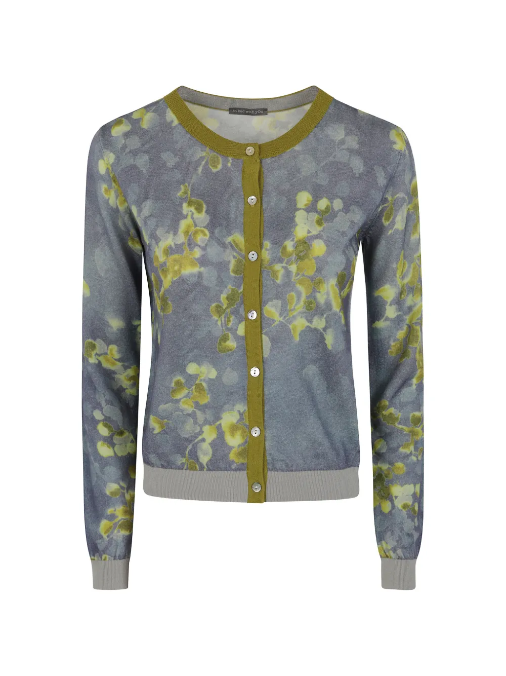 IN BED WITH YOU floral-print wool cardigan