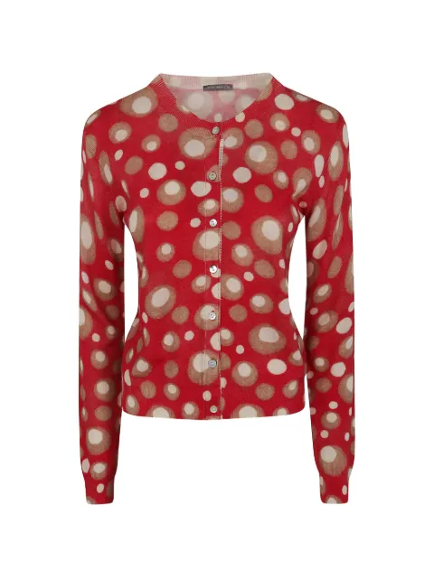 IN BED WITH YOU polka-dot print cardigan