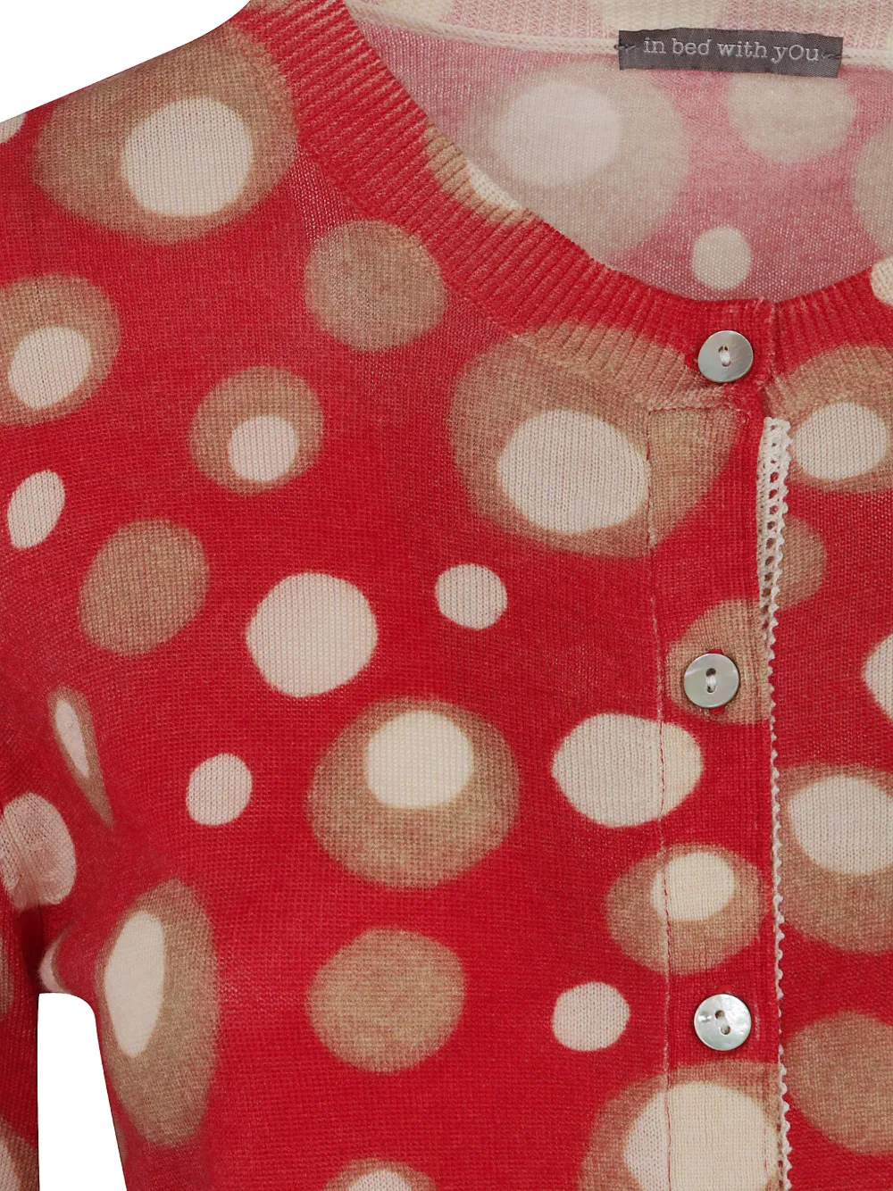 IN BED WITH YOU Vest met stippen Rood