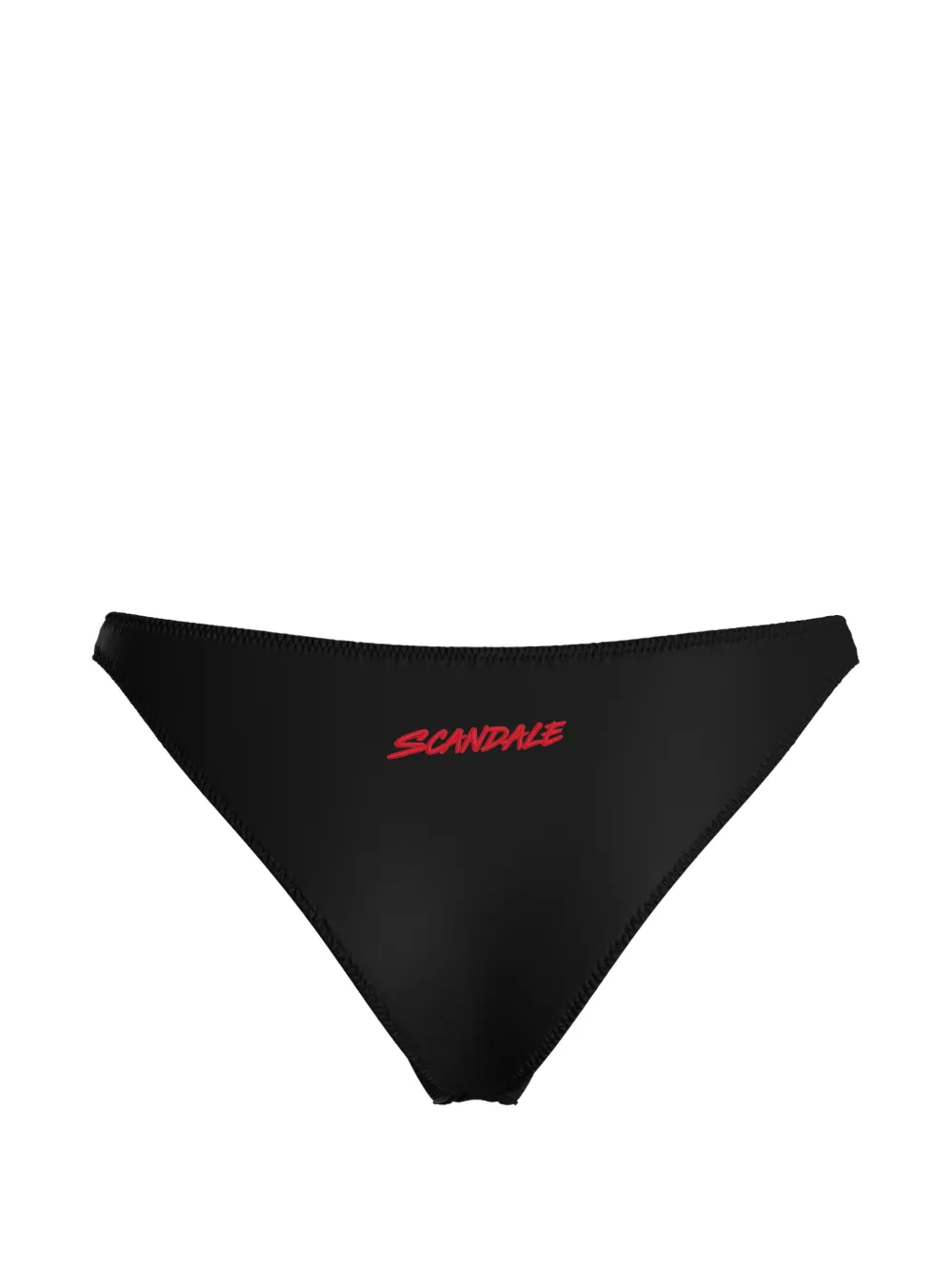 SCANDALE Dédicace slip met geborduurd logo Zwart