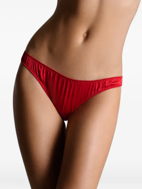 SCANDALE Dédicace embroidered satin briefs