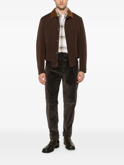 Fay corduroy-collar jacket