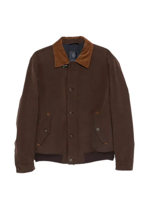 Fay corduroy-collar jacket