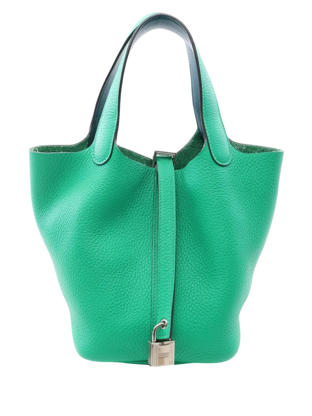 Hermès Pre-Owned Borsa a mano Picotin Lock in pelle Clemence 18 2020 - Verde