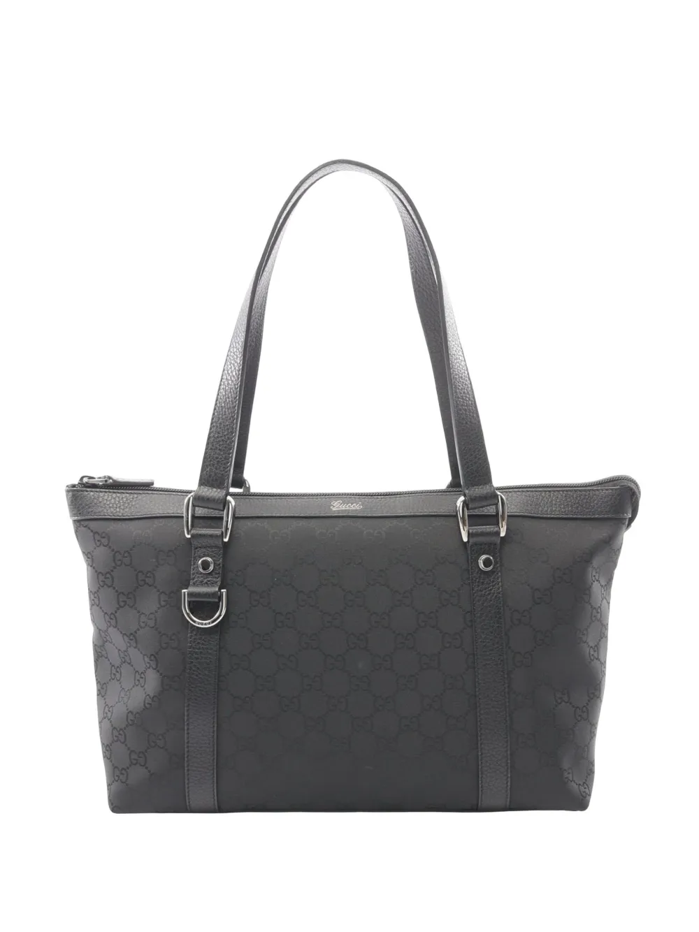 Gucci Pre-Owned 2000-2015 GG Nylon Abbey D Ring tote bag - Nero