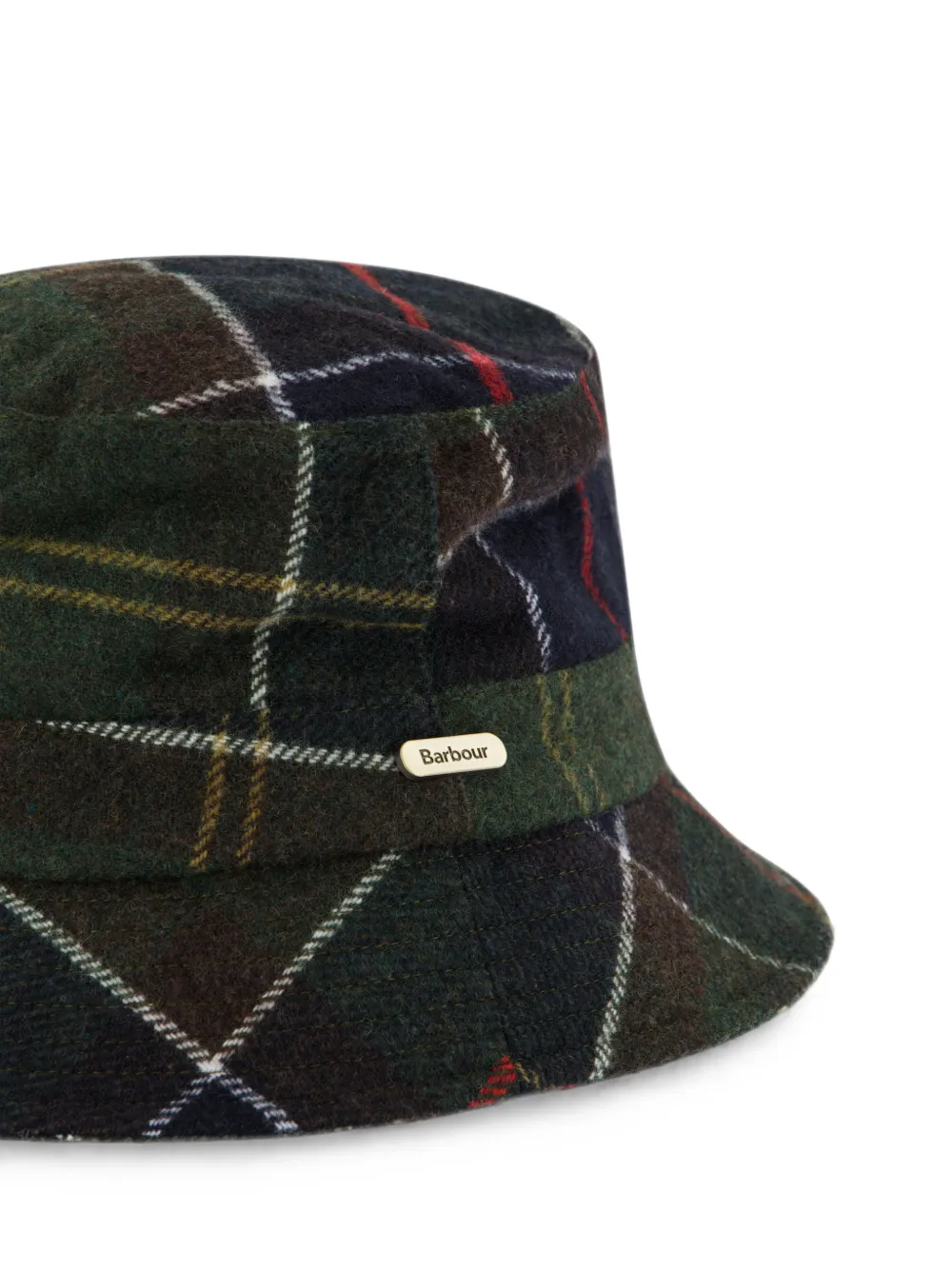Barbour Heidi Classic vissershoed met tartan-ruit Groen
