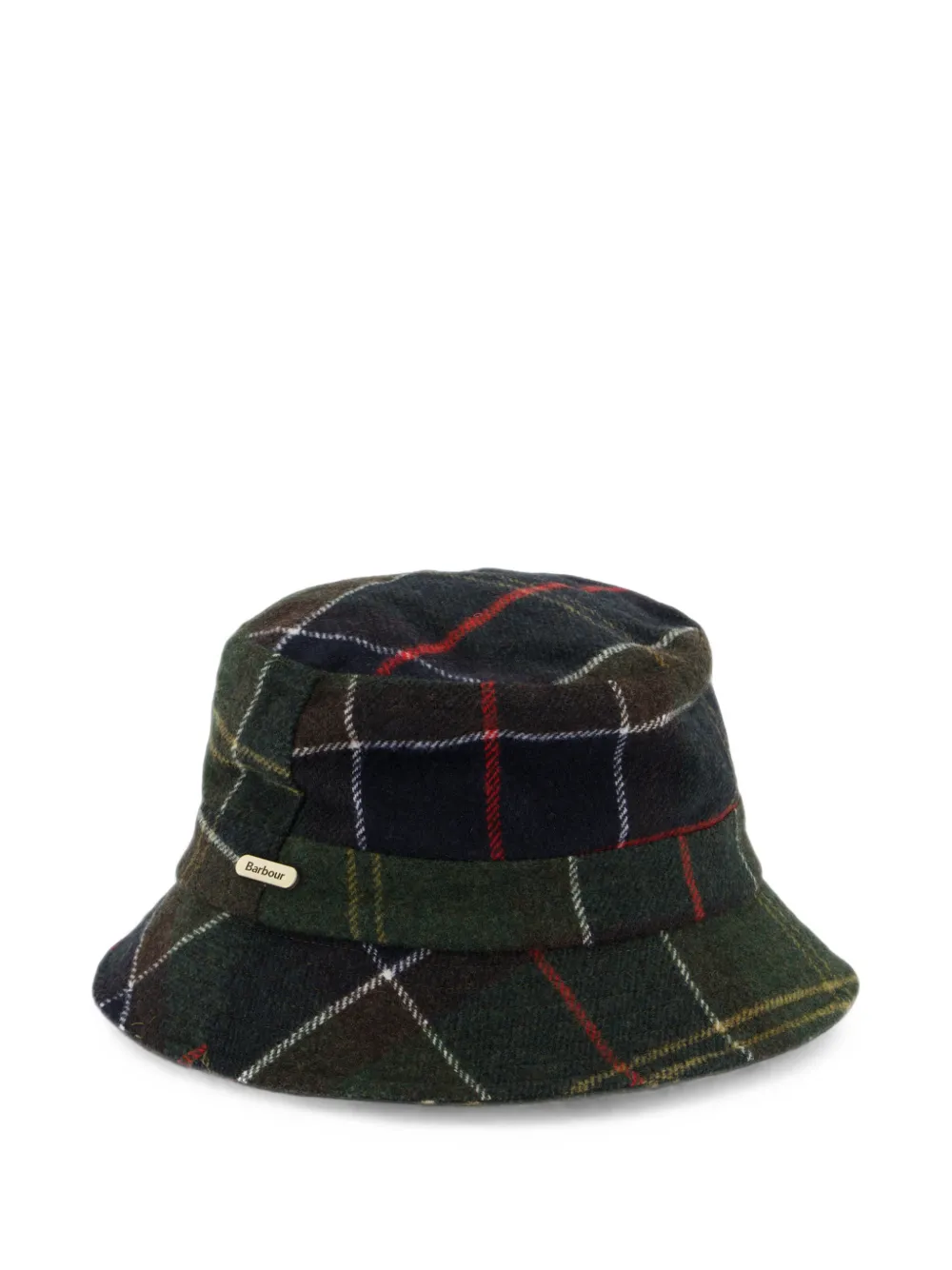 Barbour Heidi Classic vissershoed met tartan-ruit Groen