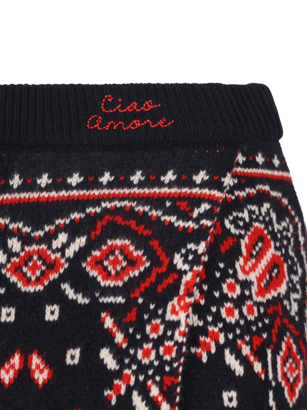 Giada Benincasa Gonna Soho midi-rok met bandana-print Blauw