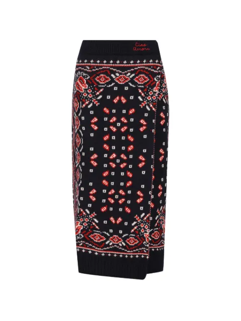Giada Benincasa Gonna Soho bandana-print midi skirt
