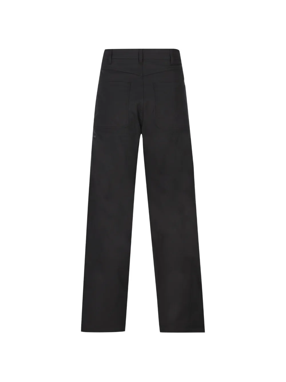 Moncler Straight broek met logopatch Zwart