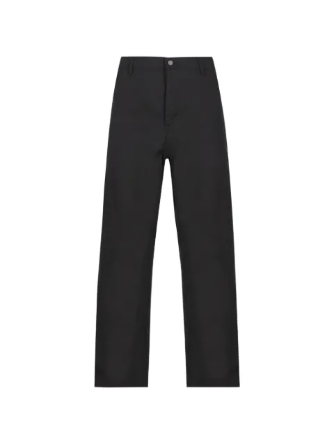 Moncler logo-patch straight-leg trousers