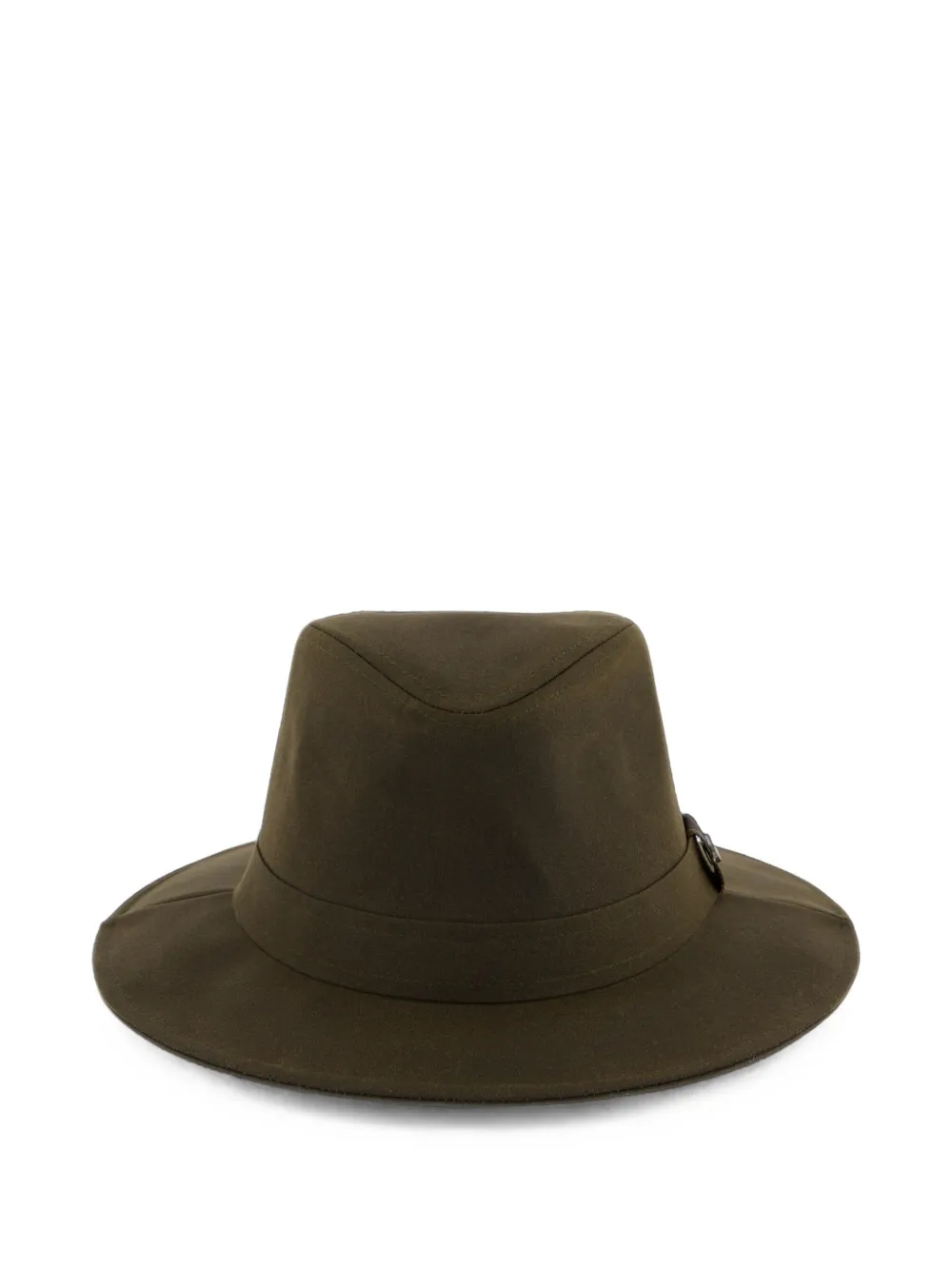 Barbour logo-plaque fedora hat - Verde