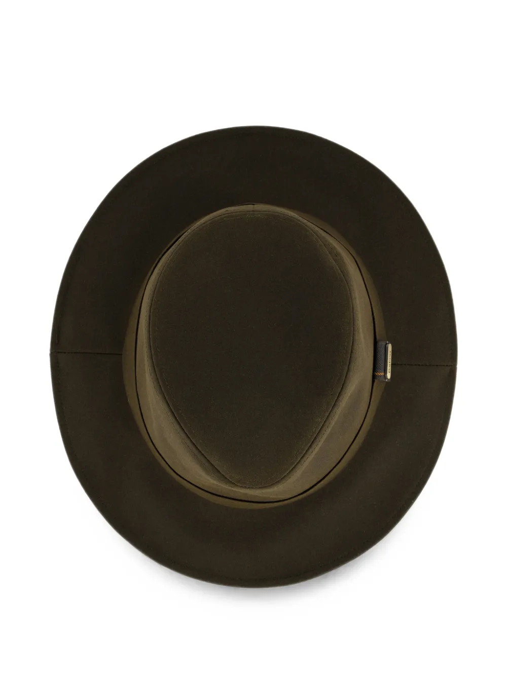 Barbour Fedora hoed met logoplakkaat Groen