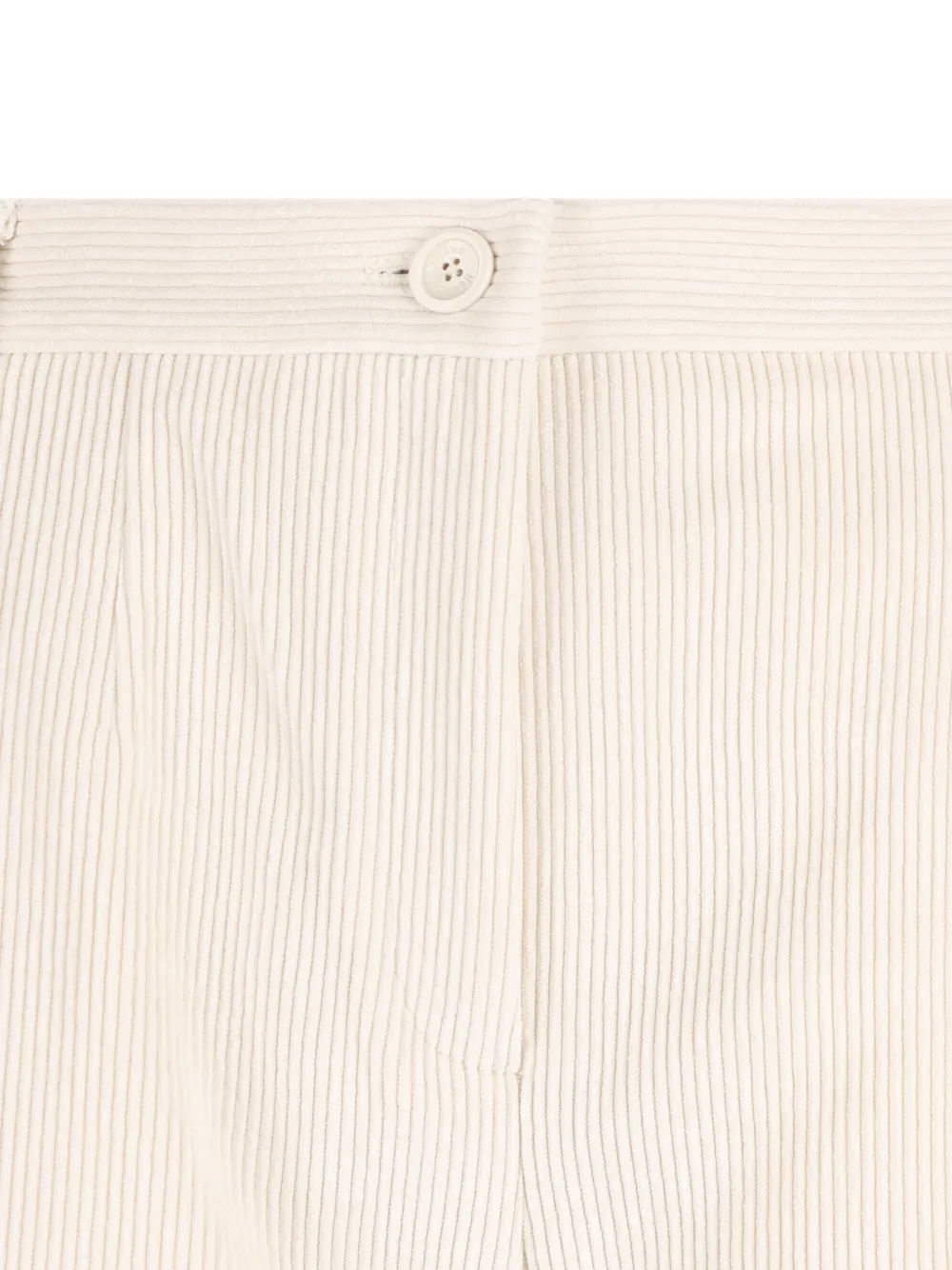 Herno Ribfluwelen straight broek Beige
