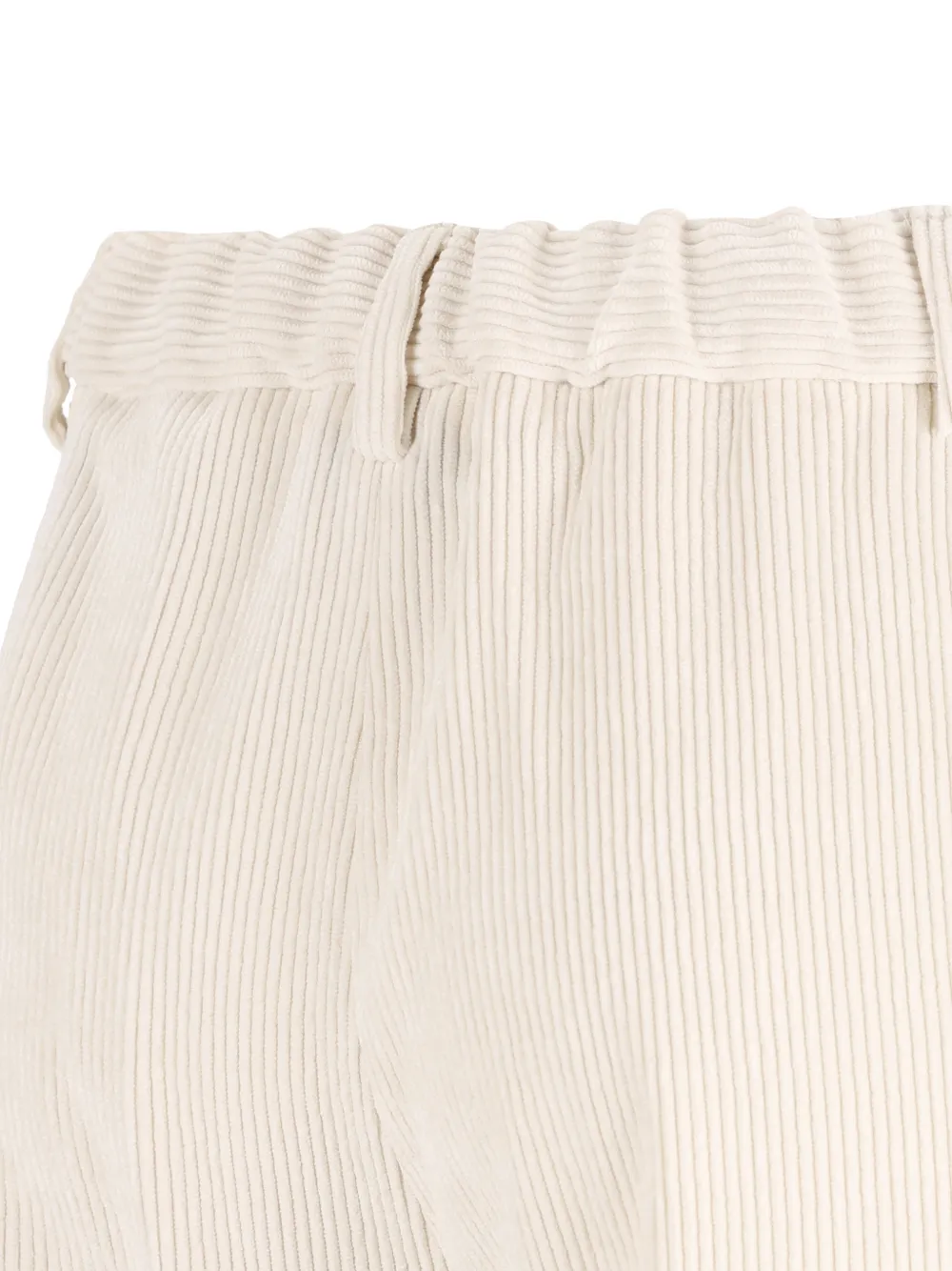 Herno Ribfluwelen straight broek Beige