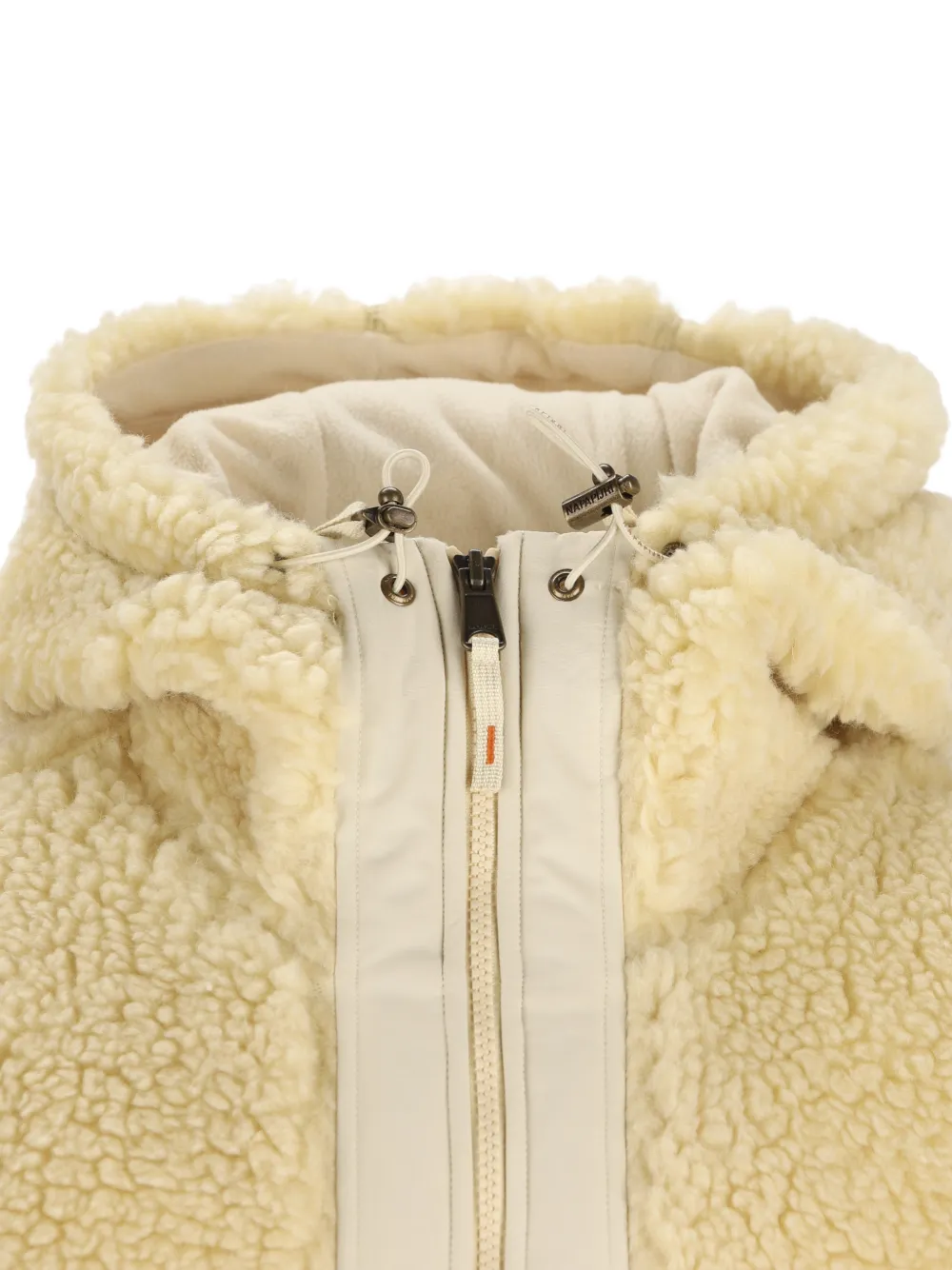 Napapijri Sherpna fleece hoodie Beige