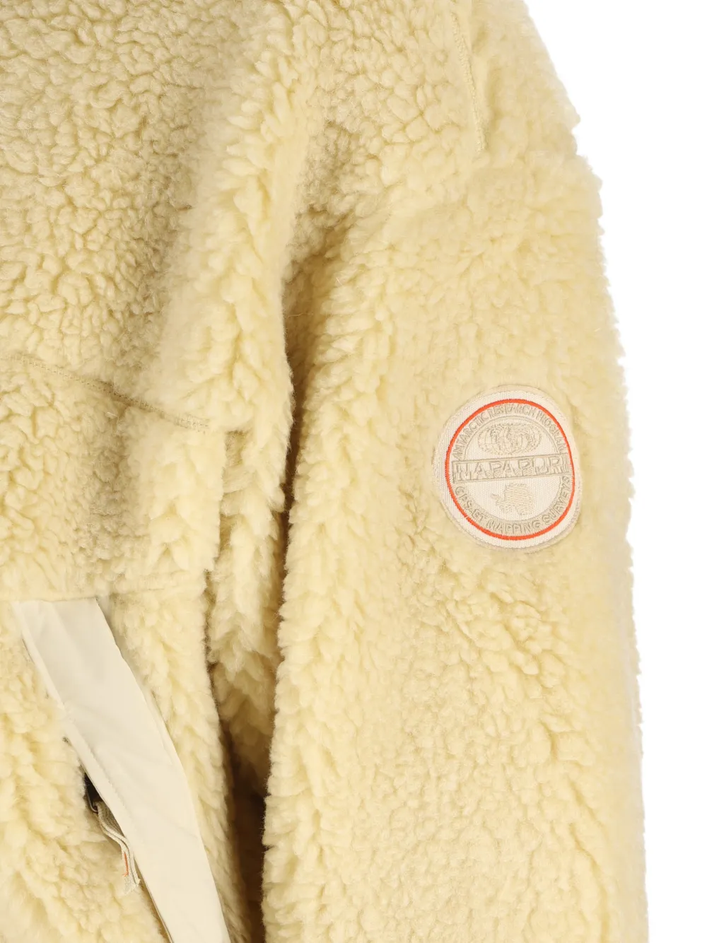 Napapijri Sherpna fleece hoodie Beige