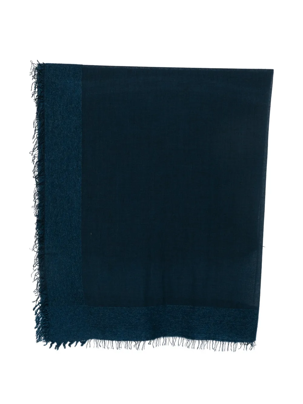 Faliero Sarti fringed-edge scarf - Blu