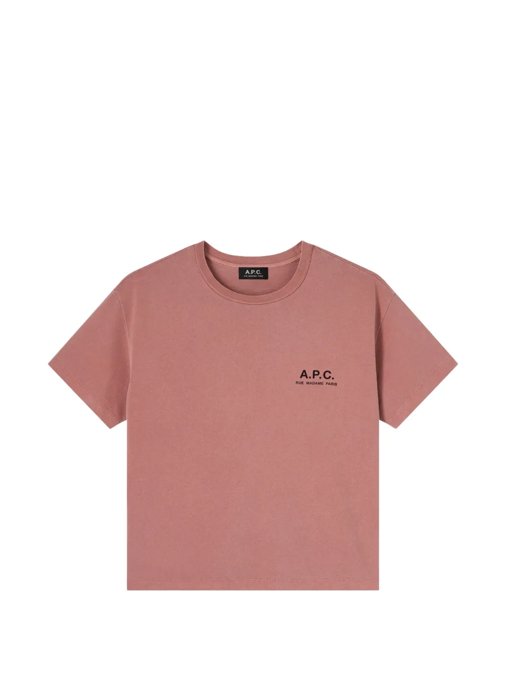 A.P.C. T-shirt Rue Madame con stampa - Rosa