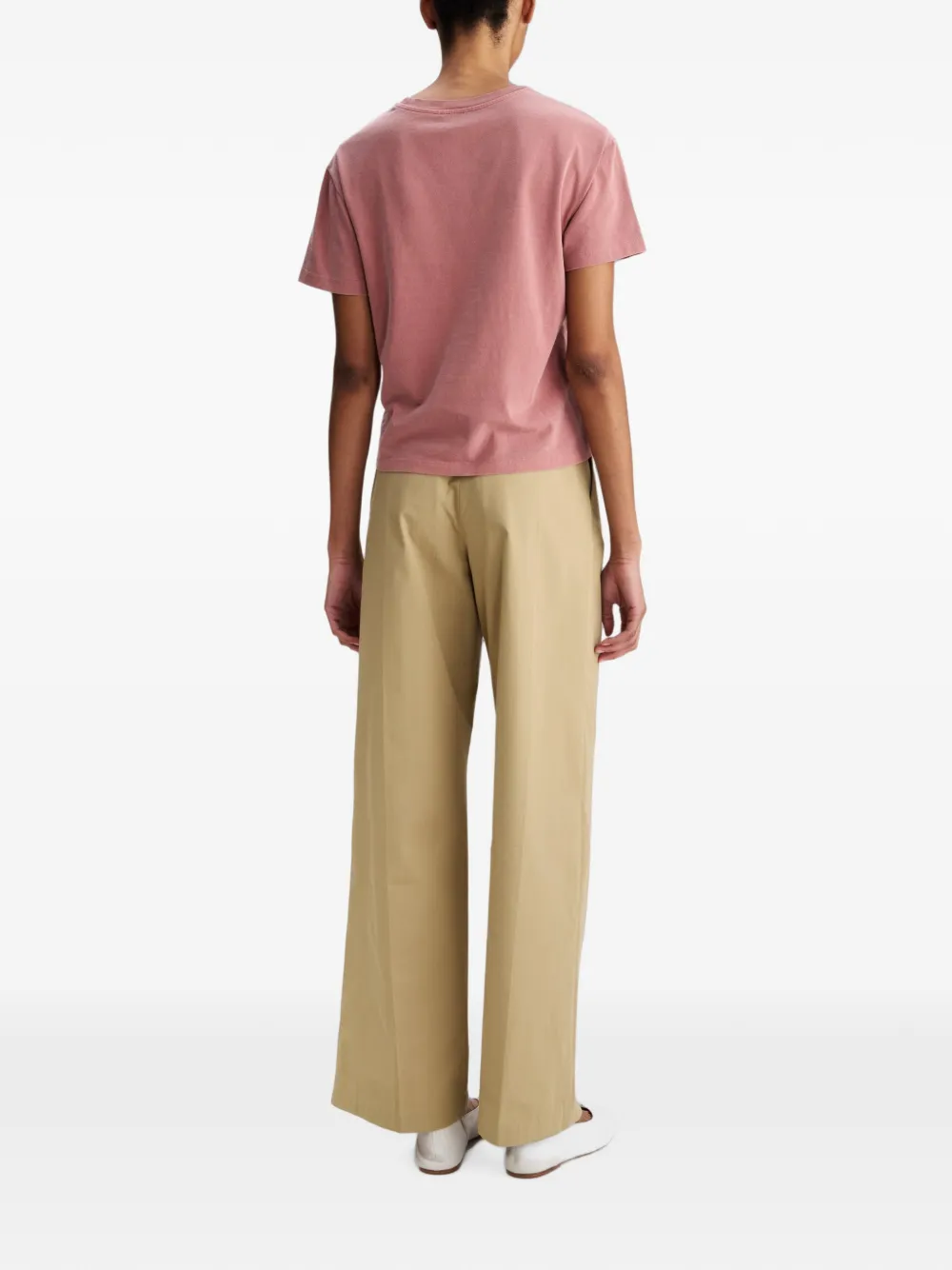 A.P.C. Rue Madame T-shirt met logoprint Roze