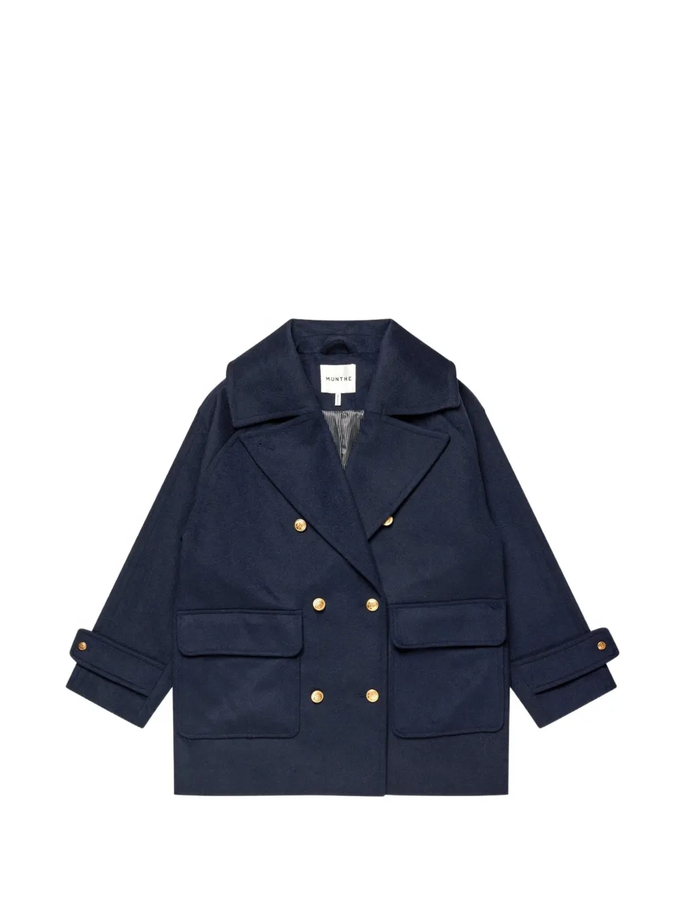 MUNTHE double-breasted button-cuff coat