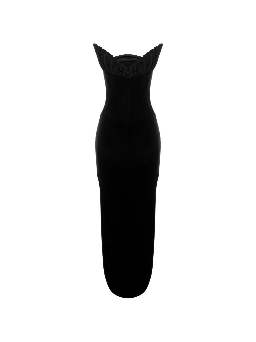 V:PM ATELIER Billie strapless corset-style maxi dress Zwart
