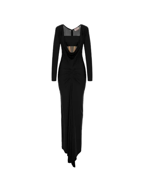 V:PM ATELIER Donna draped cutout maxi dress