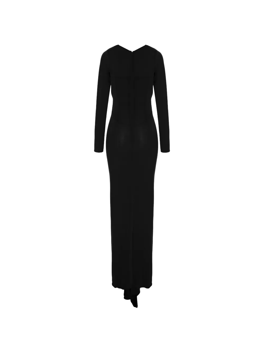 V:PM ATELIER Donna gedrapeerde maxi-jurk Zwart