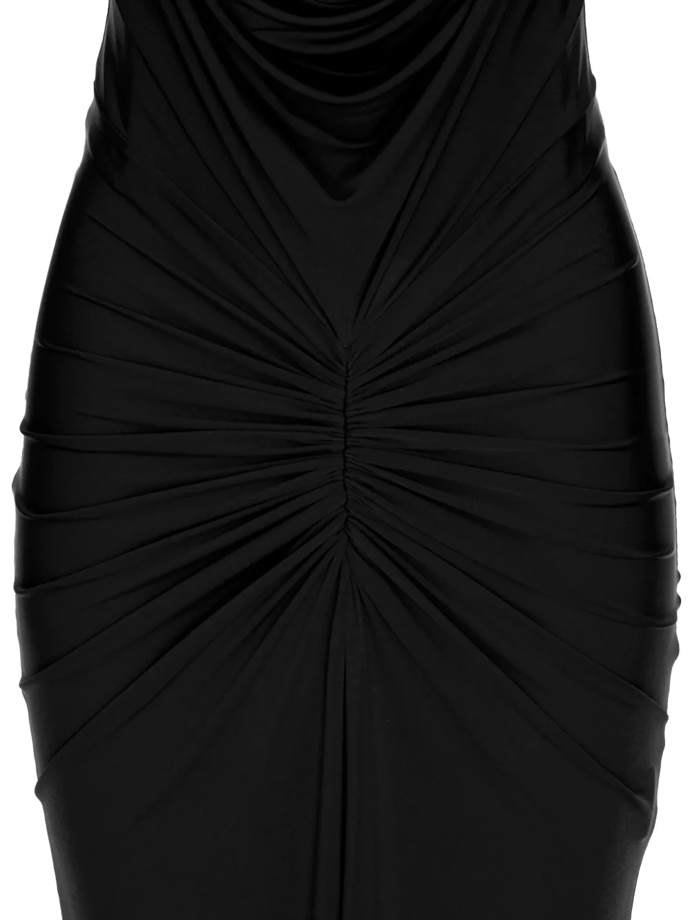 V:PM ATELIER Donna gedrapeerde maxi-jurk Zwart