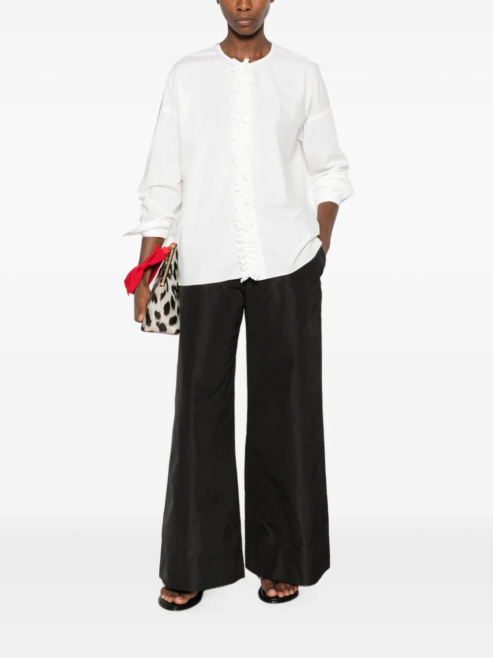 Susanne Bommer Elasticated Palazzo Pants In Black