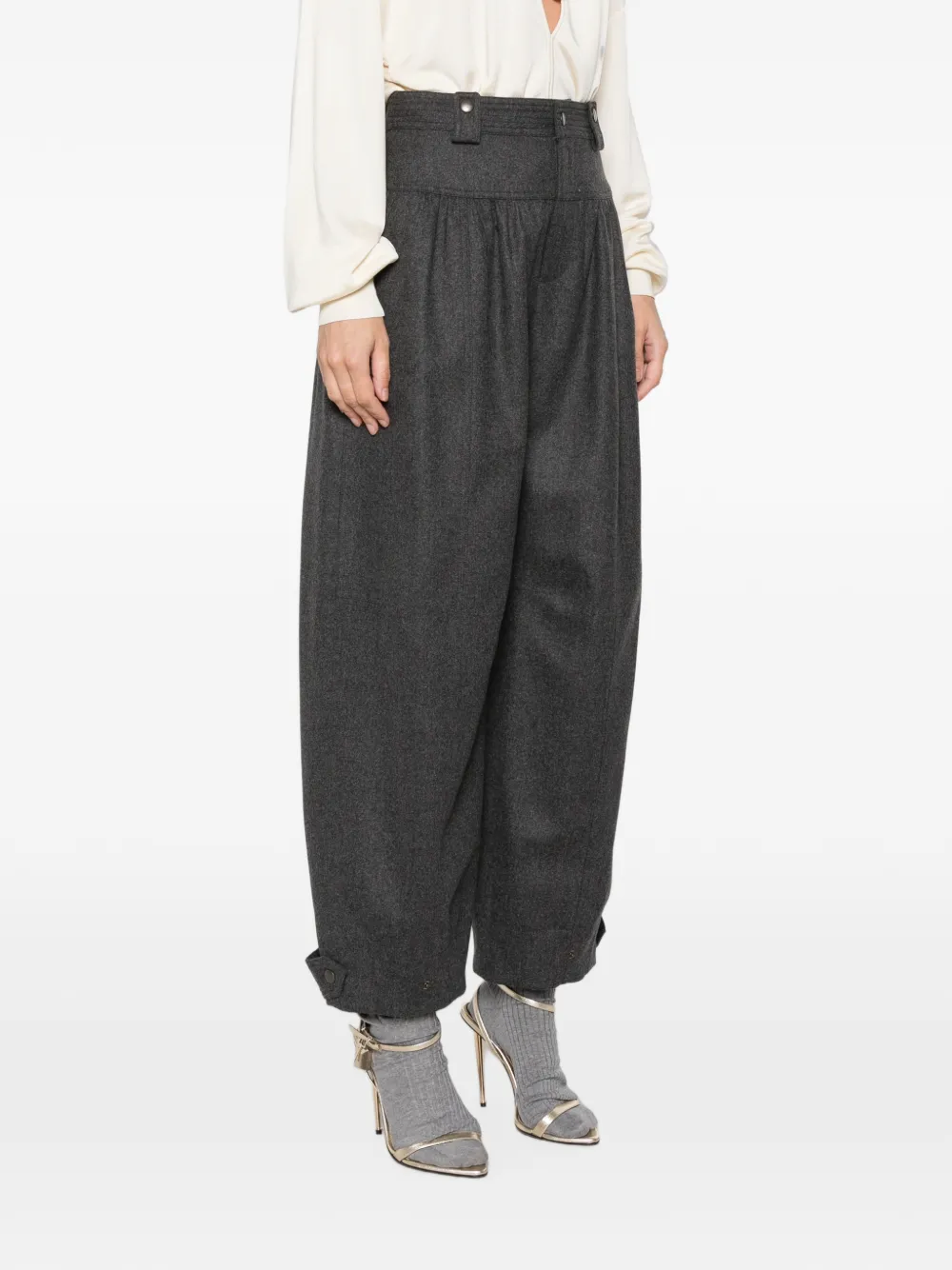 Chloé High waist plooibroek Grijs