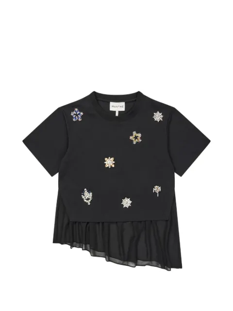 MUNTHE Vach crystal-embellished layered T-shirt