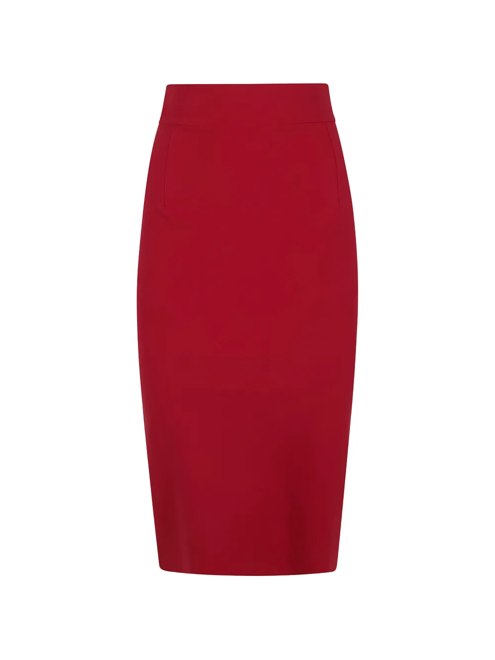 Chiara Boni La Petite Robe Lumi High-waisted Pencil Midi Skirt In Red