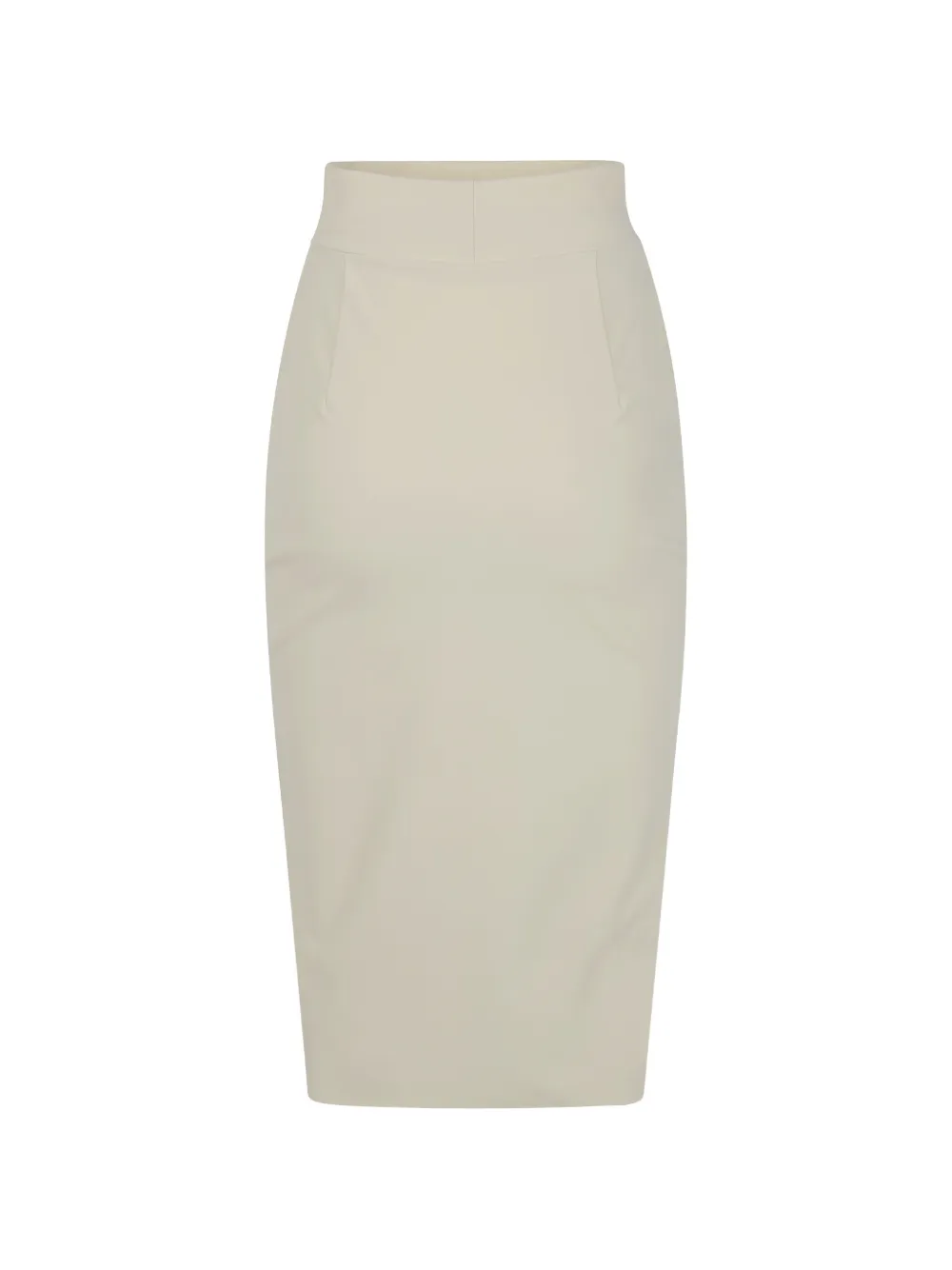 CHIARA BONI La Petite Robe Lumi midi-kokerrok met hoge taille Beige