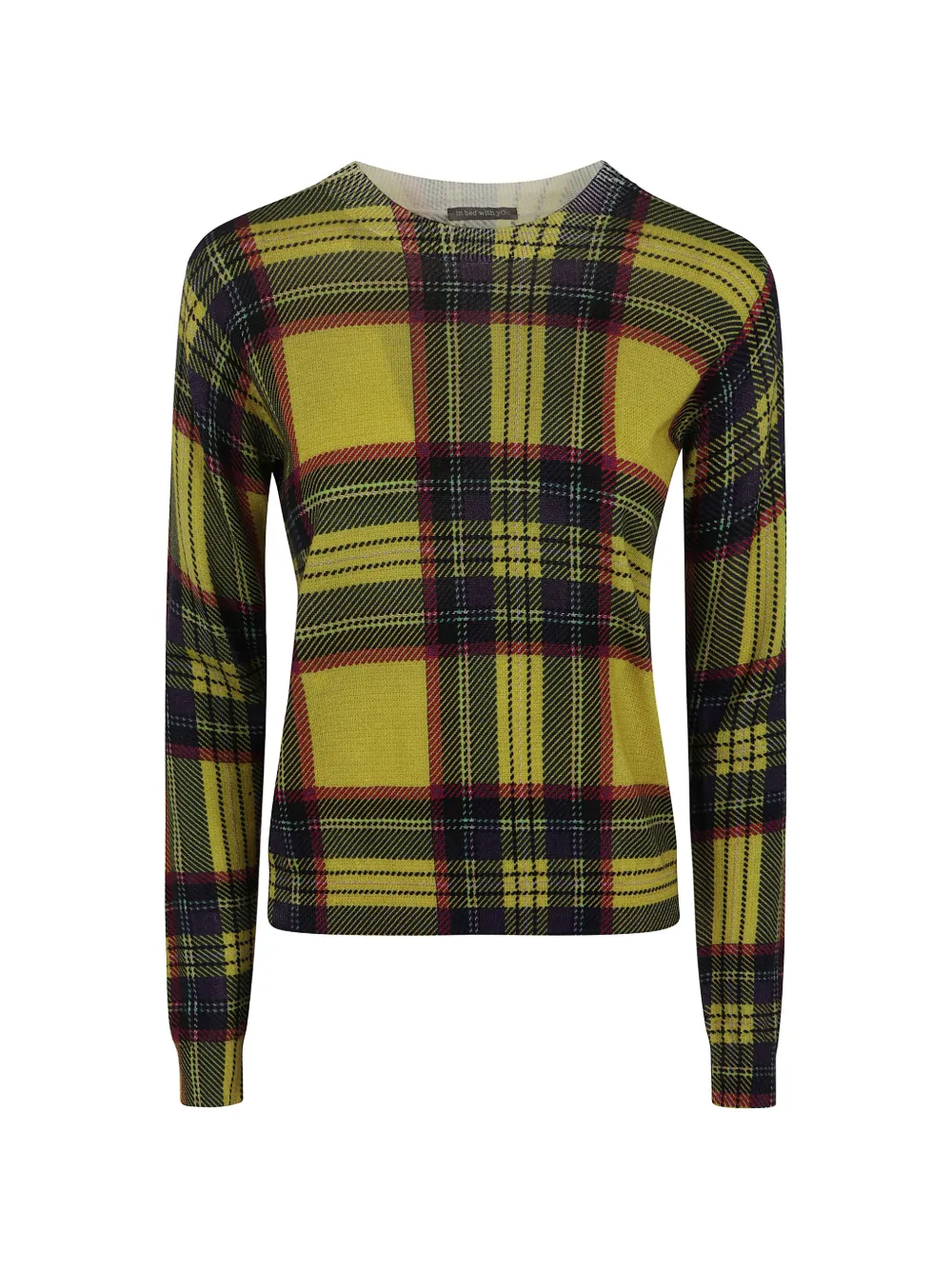 IN BED WITH YOU geometric-print sweater
